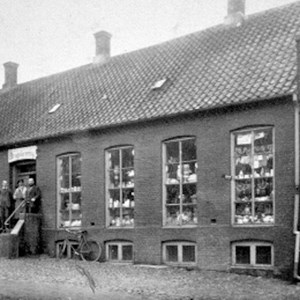 Den gamle Brugs, Søndergade 10, cirka 1913