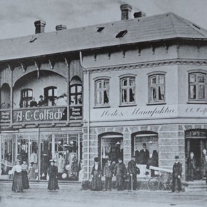Colfachs Manufakturhandel fra omkring 1907 - bygget omkring 1893