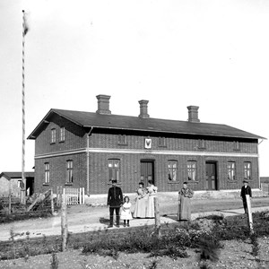 Det tyske toldsted ved Skodborghus omkring 1910