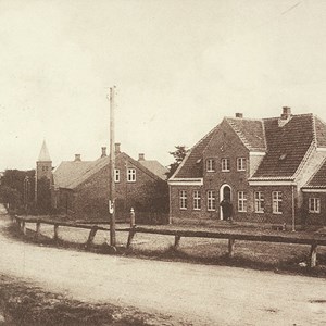 Holsted Byskole, Vestergade 17-19, cirka 1925