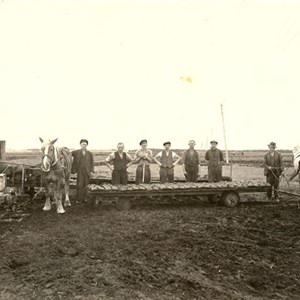 Tørvepresser i Bække Mose, 1944 - i Bække Mose blev der produceret rigtig mange tørv under krigen
