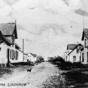 Hovborgvej i Lindknud omkring 1900