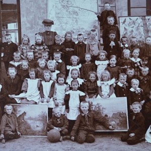Rødding Skoles 3. klasse i 1908